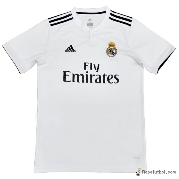 Tailandia Camiseta Real Madrid Replica Primera Ropa 2018/19 Blanco